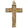 Cross golden metal 35 X 26 mm