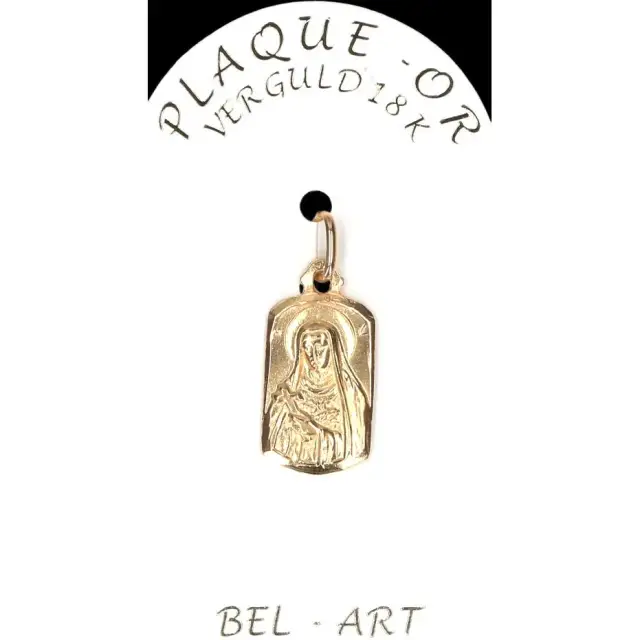 Medal gold plated St. Rita