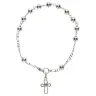 Armband-tientje - zilver met rhodium - 5 mm + Doosje