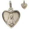 metal silver medal of the Virgin of Banneux 12 mm