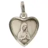 metal silver medal of the Virgin of Banneux 12 mm