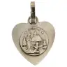 metal silver medal of the Virgin of Banneux 12 mm