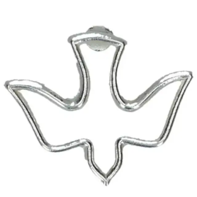 Pin - Colombe Ajourée Argentée