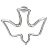 Pin - Colombe Ajourée Argentée