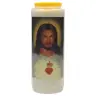 9 days candle / white / Bust Sacred Heart of Jesus