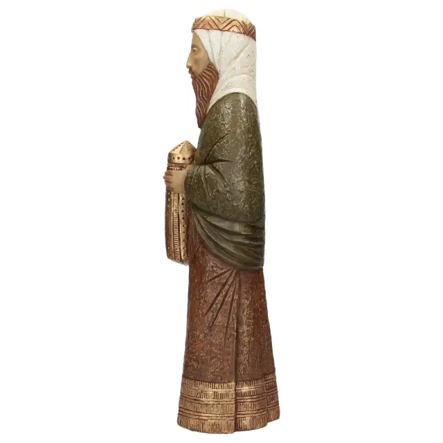 Mage Balthasar (debout) - 43 cm - brun vert