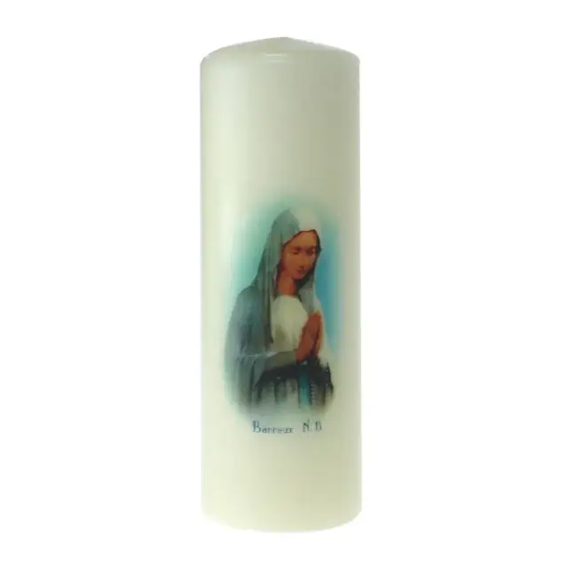 Kaars 115 X 40 mm -Borstbeeld Banneux