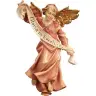 Engel Gekleurd/Roze : houtsnijwerk kerstgroep Ulrich 15 cm