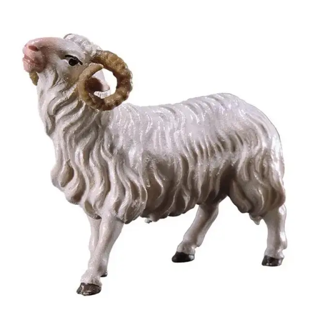 Ram : houtsnijwerk kerstgroep Ulrich 15 cm