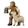 Berger/mouton/lanterne pour personnages de crèche de 12 cm Couleur