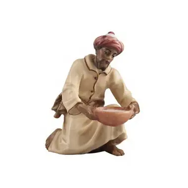 Houtsnijwerk Kameeldrijver/schotel 12 Cm / Gekleurd
