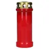 Kaars 6d. - vergulde deksel - rood - zonder afbeelding