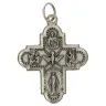 Croix Plurisaints - 26 mm - Métal argenté