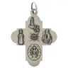 Croix Plurisaints - 26 mm - Métal argenté