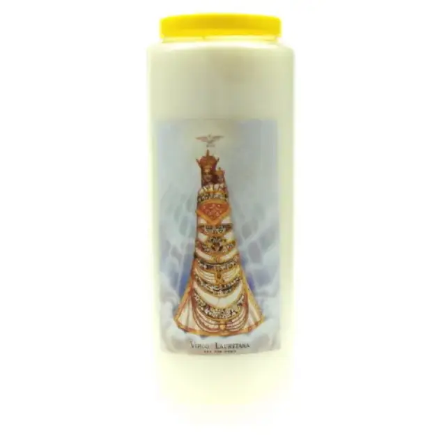 9 days candle / White / Our Lady of Lorette