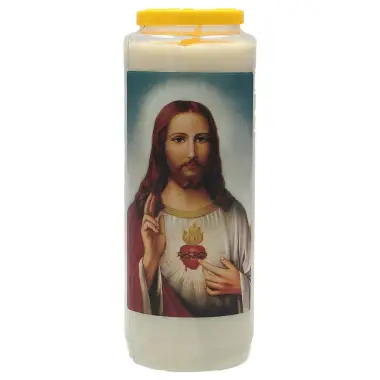Neuvaine / blanc / Buste Sacré Coeur de Jésus