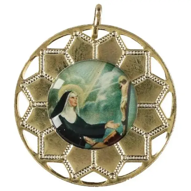 Médaille Ste Rita 32 mm Métal Doré