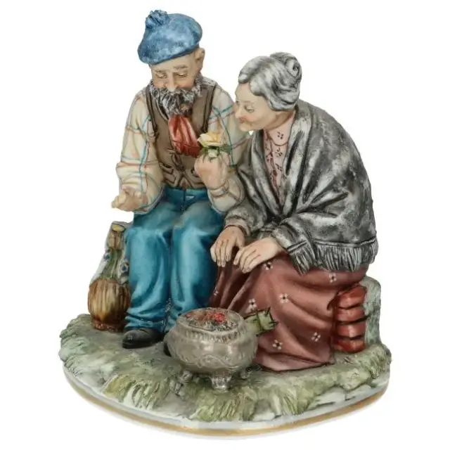 Group Old Man And Lady