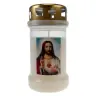 Bougie 3J / CD / blanc / Sacré Coeur