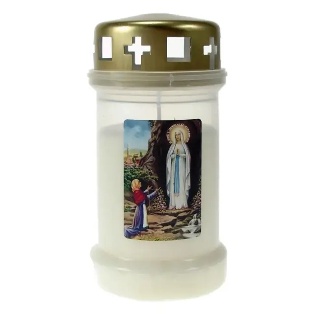 Candle 3D / CD / white / apparition Lourdes