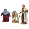 Crèche de Noël Heide Hannah : A la recherche de l'auberge - H 20 cm Couleur