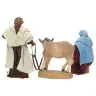 Crèche de Noël Heide Hannah : A la recherche de l'auberge - H 20 cm Couleur