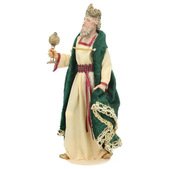 Crèche de Noël Heide Hannah : Roi debout - H 20 cm