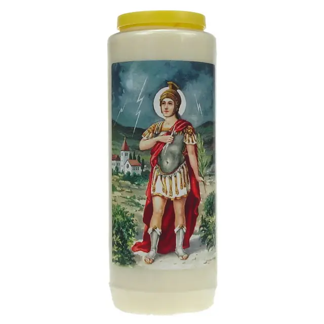 9 days candle / white / St Donat