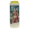 9 days candle / white / St Donat