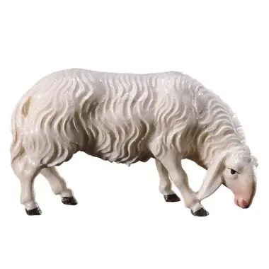 Schaap Grazend : houtsnijwerk kerstgroep Ulrich 15 cm