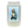 Candle 3 Days / white / Virgin in prayer