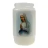 Candle 3 Days / white / Virgin in prayer