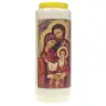 9 days candle / white / Holy Family icon