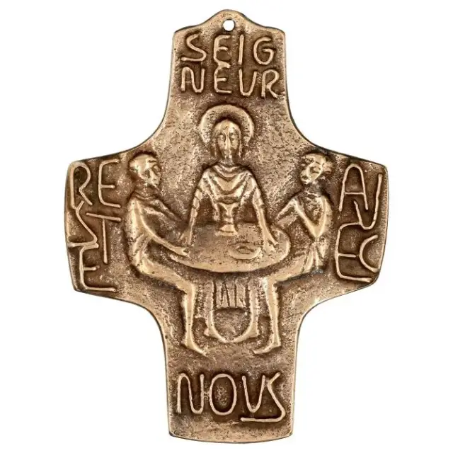 Kruisbeeld Je Suis Avec Vous Brons
