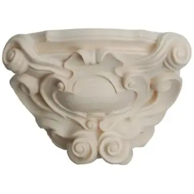 Carved Wood Wall bracket for a statue of 30 cm stained