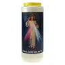 9 days candle / white / Merciful Christ