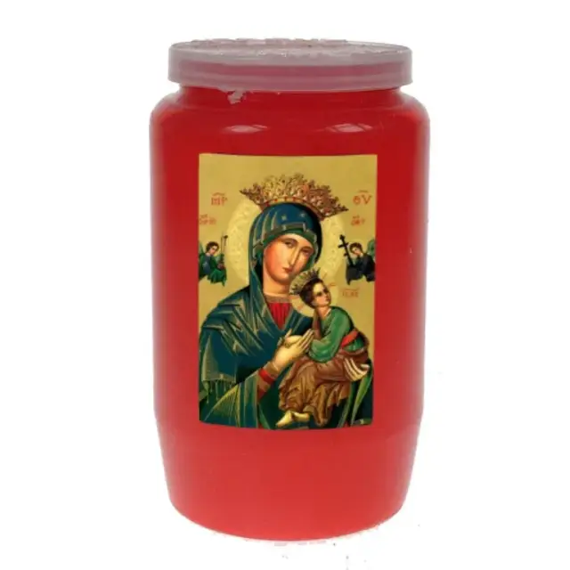 Candle 3 Days / red / Our Lady of Perpetual helpetual Help