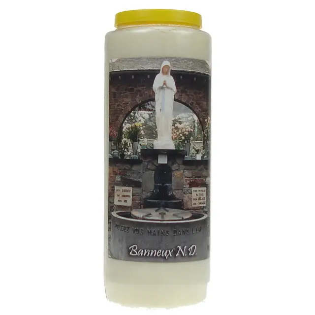 9 days candle / white / Banneux Source