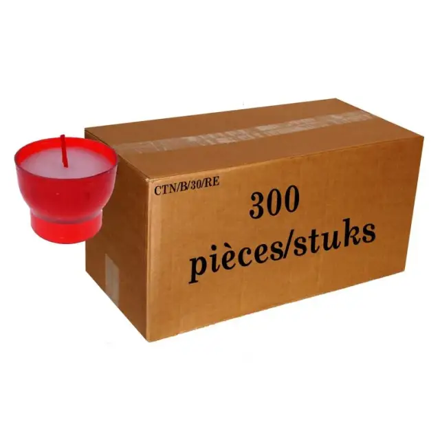 Offerlichten - 300 / doos - rood