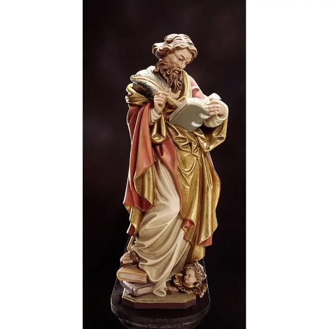 Houtsnijwerk H Mathias 20 Cm / Gekleurd