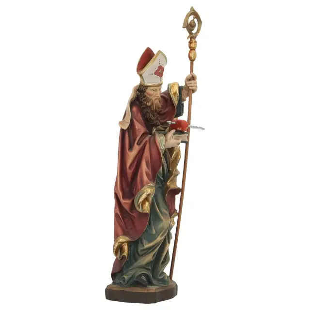 Houtsnijwerk Bisschop+Attributen 20 Cm Kleur