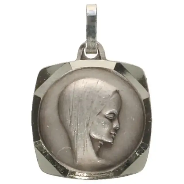 Medal 15 X 15 mm Virgin Silver Plated