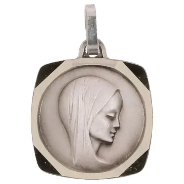 Medal 15 X 15 mm Virgin Silver Plated