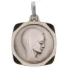 Medal 15 X 15 mm Virgin Silver Plated
