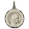 Medal Virgin 16 mm Silver Plated