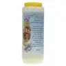9 days candle / white / Our Lady of Perpetual Help Prayertext in Dutch