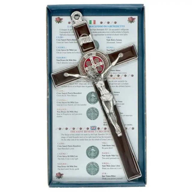 Cross St Benedict 20 X 10 cm Brown Email
