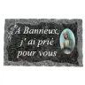 Plaque Cimetiere A Banneux J'ai Prie Pour Vous 9x14