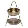 Brûle-Encens + Chauffe-Plats - Métal Doré