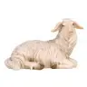 Houtsnijwerk Schaap/Liggend/Rechts 12 Cm/Gekleurd